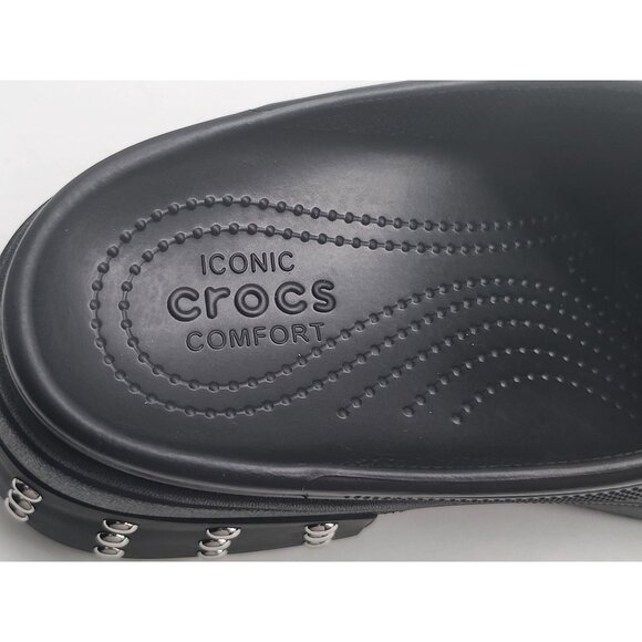 Crocs Siren Studded Heel Clog Black Mens Size 12 Mens 209017 001 - Picture 9 of 10